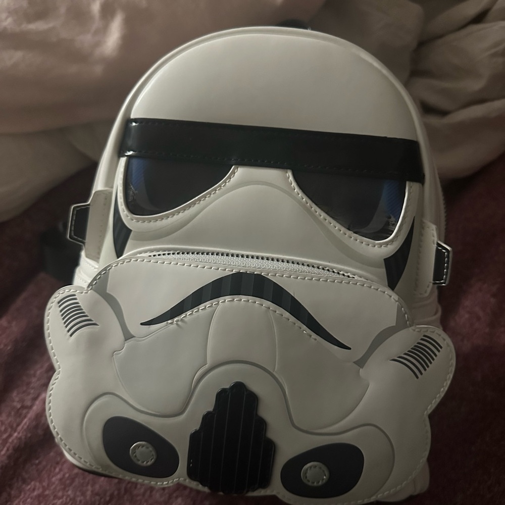 Loungefly White and Black Stormtrooper Backpack